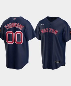 Men's Boston Red Sox Navy Alternate Custom Jerry Remy Jersey