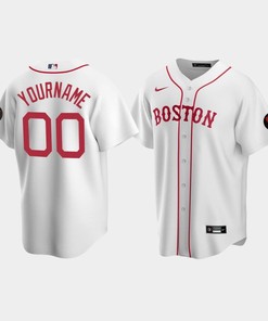Men's Boston Red Sox White Alternate Custom Jerry Remy Jersey