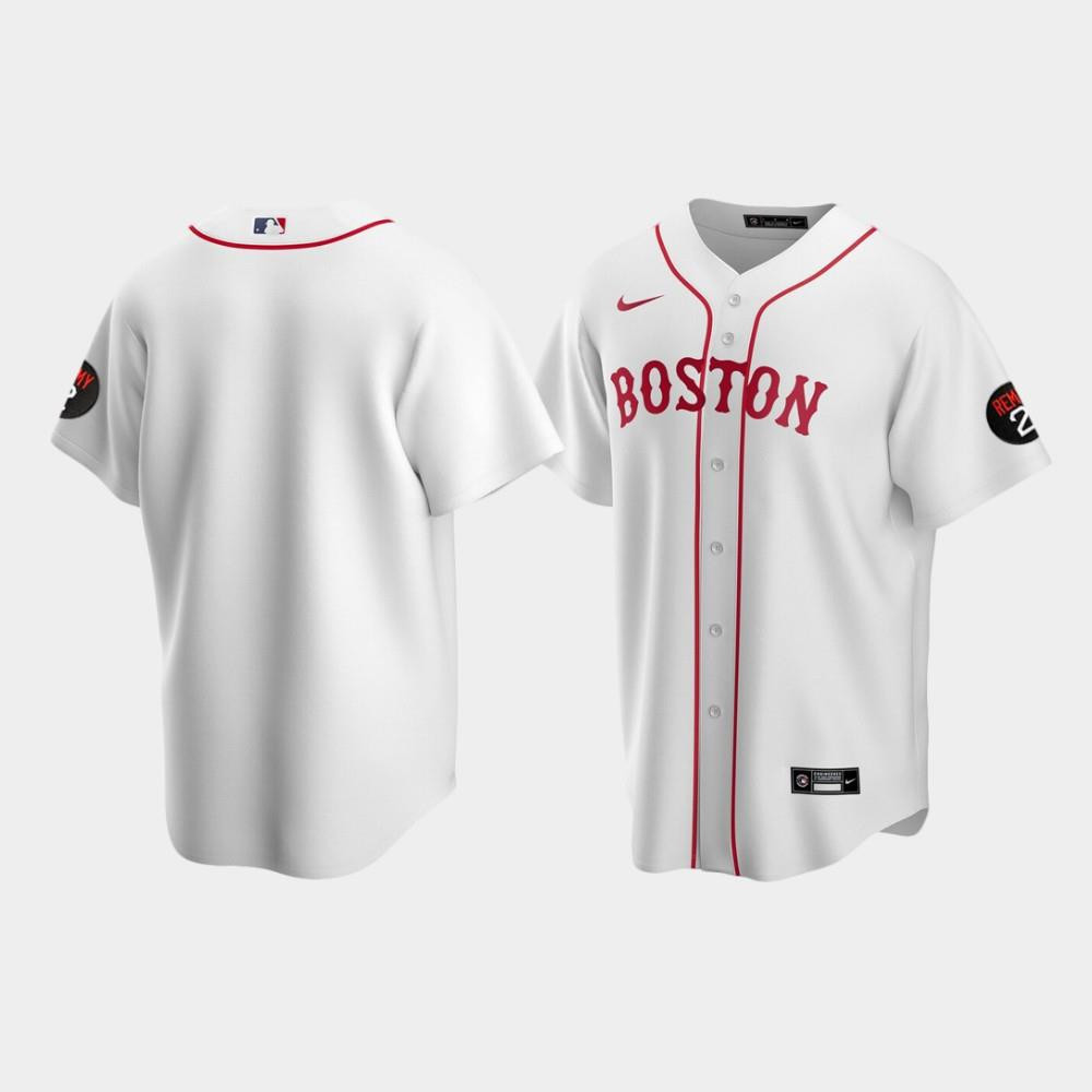 Men's Boston Red Sox White Alternate Jerry Remy Jersey