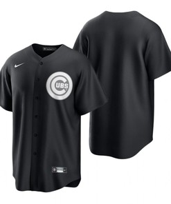 Mens Chicago Cubs Mlb Baseball Team Black White Jersey Gift For Cubs Fans