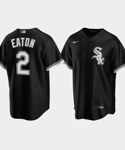 Men's Chicago White Sox 2 Adam Eaton Black Trade Alternate Jersey