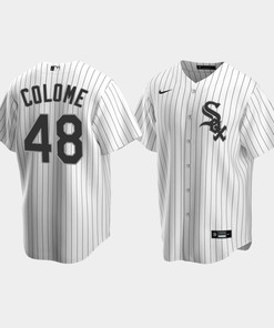 Men's Chicago White Sox 48 Alex Colome White Home Jersey