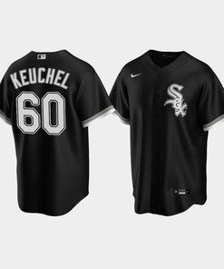 Men's Chicago White Sox 60 Dallas Keuchel Black Alternate Jersey