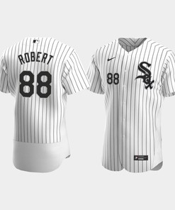 Men's Chicago White Sox 88 Luis Robert White Home Jersey