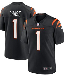 Mens Cincinnati Bengals Jamarr Chase Black 2021 Nfl Draft First Round Pick No 5 Game Jersey Gift For Cincinnati Bengals Fans