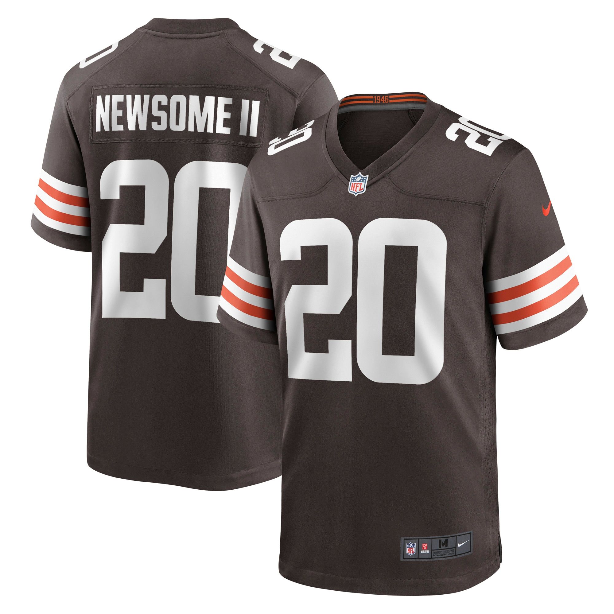 Mens Cleveland Browns Gregory Newsome Ii Brown 2021 Nfl Draft First Round Pick Game Jersey Gift For Cleveland Browns Fans