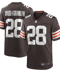 Mens Cleveland Browns Jeremiah Owusu-koramoah Brown 2021 Nfl Draft Pick Player Game Jersey Gift For Cleveland Browns Fans