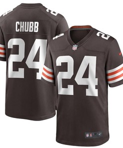 Mens Cleveland Browns Nick Chubb Nike Brown Game Player Jersey