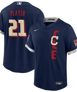 Mens Cleveland Navy 2021 Mlb All Star Game Custom Jersey Gift For Cleveland Fans