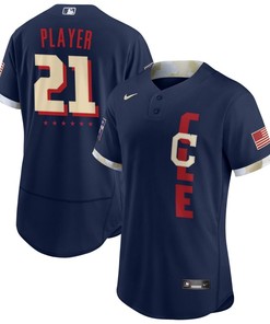 Mens Cleveland Navy 2021 Mlb All Star Game Custom Jersey Gift For Cleveland Fans