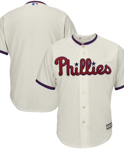 Men's Cream Philadelphia Phillies Alternate Official Cool Base Team Jersey