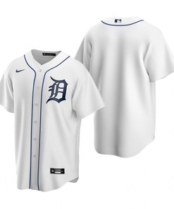 Mens Detroit Mlb Baseball Team Home White Jersey Gift For Tigers Fans