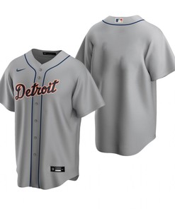 Mens Detroit Mlb Baseball Team Road Gray Jersey Gift For Tigers Fans