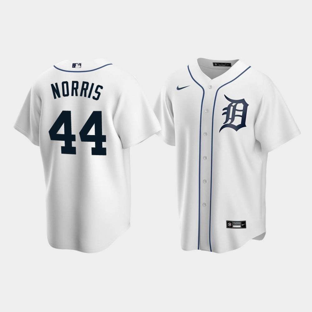 Men's Detroit Tigers 44 Daniel Norris White Home Jersey