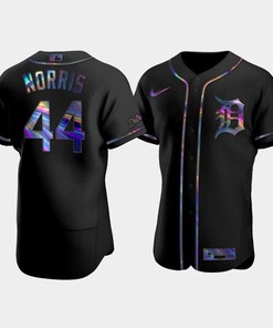 Men's Detroit Tigers Daniel Norris 44 Black Golden Edition Holographic Jersey