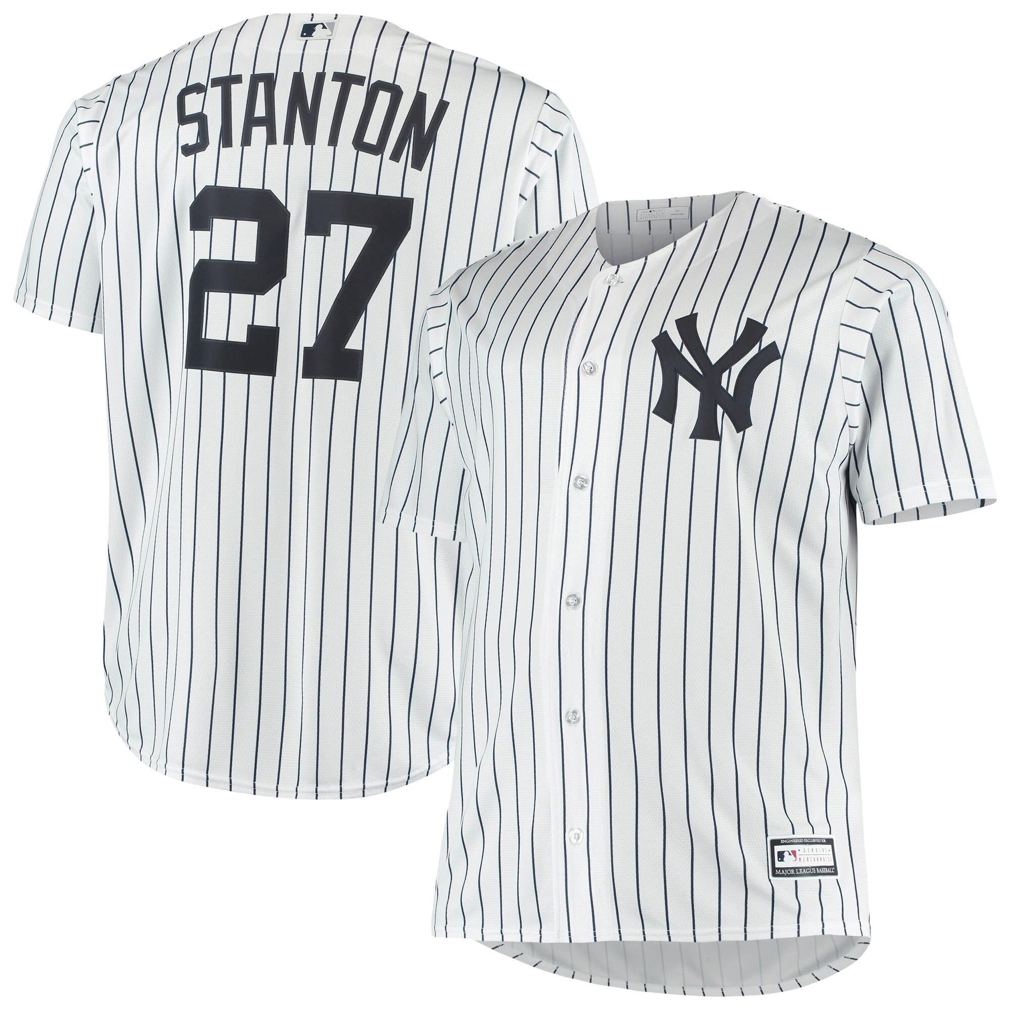 Men's Giancarlo Stanton White New York Yankees Big & Tall Player Jersey