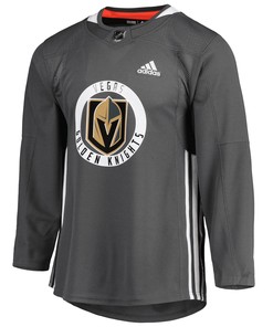 Men's Gray Vegas Golden Knights Practice Jersey Jersey