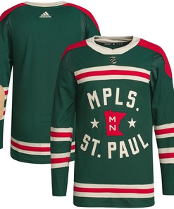 Men's Green Minnesota Wild 2022 Winter Classic Jersey Jersey