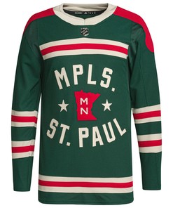 Men's Green Minnesota Wild 2022 Winter Classic Jersey Jersey