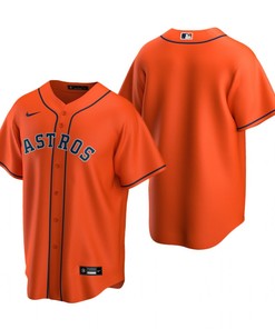 Mens Houston Astros Mlb 2020 Alternate Orange Jersey Gift For Astros And Baseball Fans