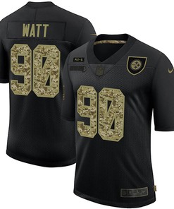 Mens Houston Texans #99 J.j. Watt 2020 Black Camo Salute To Service Limited Stitched Nfl Jersey