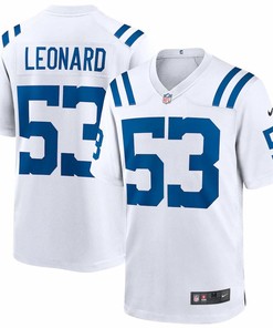 Mens Indianapolis Colts Darius Leonard Nike White Game Player Jersey