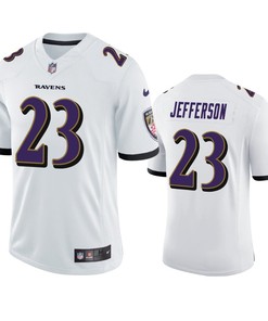 Men's Jersey Baltimore Ravens Tony Jefferson 23 White Vapor Limited Jersey