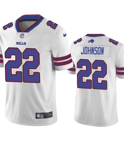 Men's Jersey Duke Johnson 22 Buffalo Bills White Vapor Limited Jersey