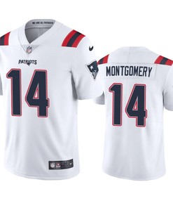 Men's Jersey New England Patriots Ty Montgomery 14 White Vapor Limited Jersey - Men's