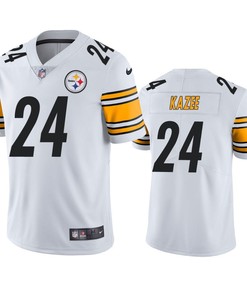 Men's JerseyDamontae Kazee 24 Pittsburgh Steelers White Vapor Limited Jersey
