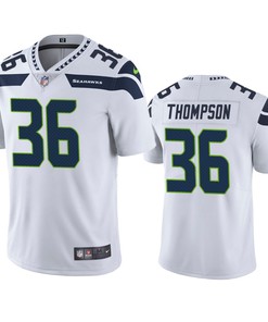 Men's JerseyDarwin Thompson 36 Seattle Seahawks White Vapor Limited Jersey