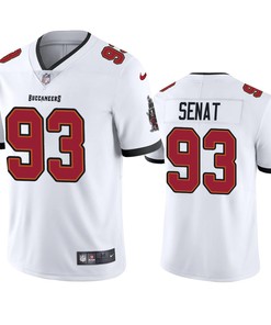 Men's JerseyDeadrin Senat 93 Tampa Bay Buccaneers White Vapor Limited Jersey