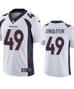 Men's JerseyDenver Broncos Alex Singleton 49 White Vapor Limited Jersey - Men's