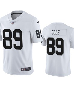 Men's JerseyLas Vegas Raiders Keelan Cole 89 White Vapor Limited Jersey