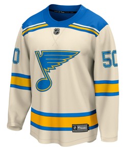 Men's Jordan Binnington Cream St. Louis Blues 2022 Winter Classic Breakaway Player Jersey Jersey
