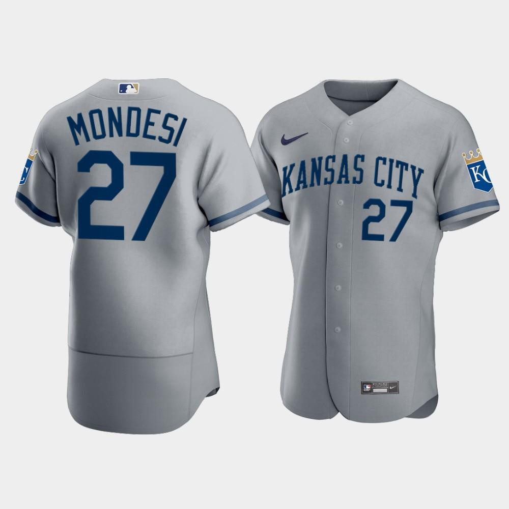 Men's Kansas City Royals Adalberto Mondesi 27 2022-23 Gray Jersey