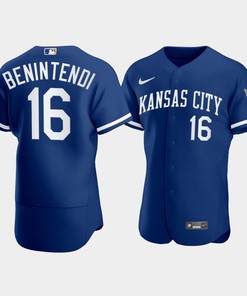Men's Kansas City Royals Andrew Benintendi 16 2022-23 Blue Jersey