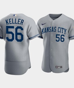 Men's Kansas City Royals Brad Keller 56 2022-23 Gray Jersey