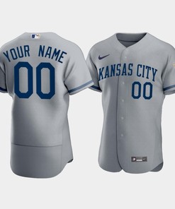 Men's Kansas City Royals Custom 2022-23 Gray Jersey