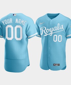 Men's Kansas City Royals Custom 2022-23 Powder Blue Jersey