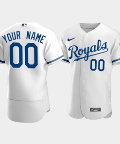 Men's Kansas City Royals Custom 2022-23 White Jersey