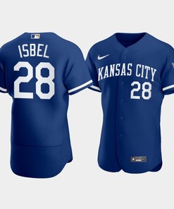 Men's Kansas City Royals Kyle Isbel 28 2022-23 Blue Jersey