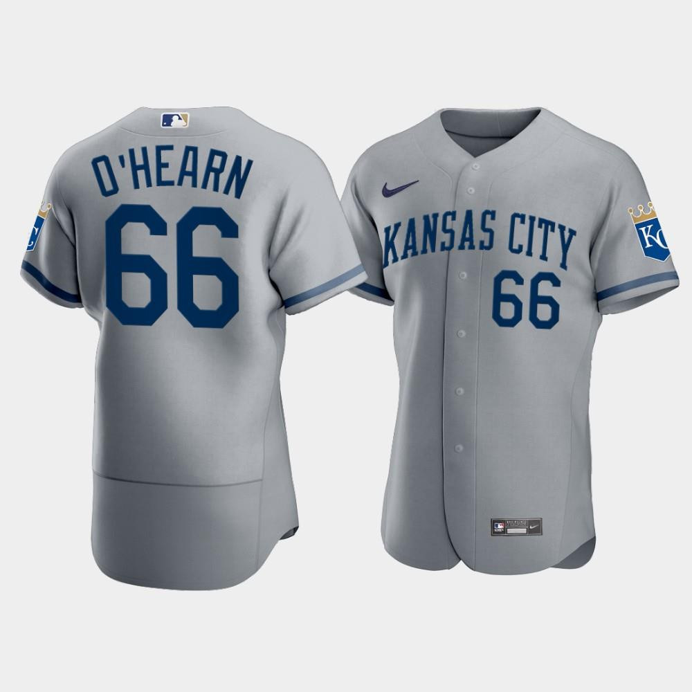 Men's Kansas City Royals Ryan O'Hearn 66 2022-23 Gray Jersey