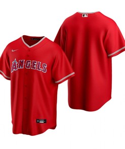 Mens Los Angeles Angels Mlb 2020 Alternate Red Jersey Gift For Phillies Fans