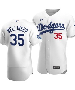 Men's Los Angeles Dodgers Cody Bellinger 35 2020 World Series Champions Home Jersey White
