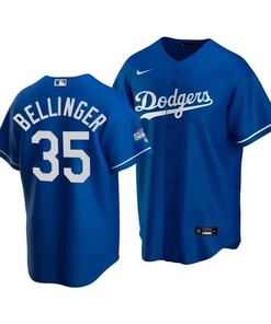 Men's Los Angeles Dodgers Cody Bellinger 35 2020 World Series Champions Royal Alternate Jersey