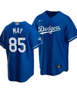 Men's Los Angeles Dodgers Dustin May 85 2020 World Series Champions Royal Alternate Jersey