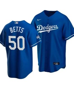 Men's Los Angeles Dodgers Mookie Betts 50 2020 World Series Champions Royal Alternate Jersey