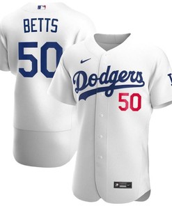 Men’s Los Angeles Dodgers Mookie Betts 50 Jersey