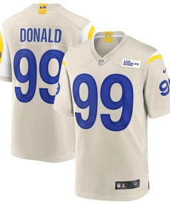 Mens Los Angeles Rams Aaron Donald Nike Bone Game Jersey